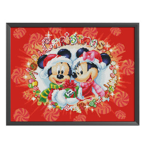 Mickey Mouse 11CT Stamped Cross Stitch Kit 50x40cm(canvas)