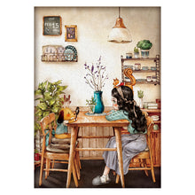 Load image into Gallery viewer, Afternoon Tea 11CT Stamped Cross Stitch Kit 53x72cm(canvas)
