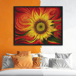 Sunflower 11CT Stamped Cross Stitch Kit 60x49cm(canvas)