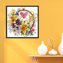 Load image into Gallery viewer, Lily Basket 11CT Stamped Cross Stitch Kit 40x40cm(canvas)
