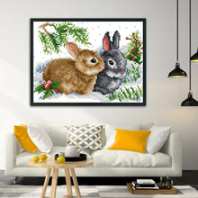 Load image into Gallery viewer, Rabbit 11CT Stamped Cross Stitch Kit 33x24cm(canvas)
