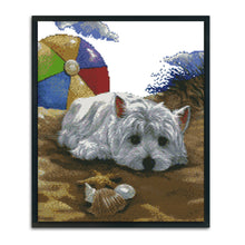 Load image into Gallery viewer, Dog 11CT Stamped Cross Stitch Kit 45x53cm(canvas)
