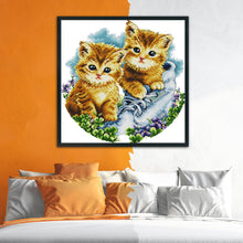 Load image into Gallery viewer, Cat 11CT Stamped Cross Stitch Kit 42x42cm(canvas)
