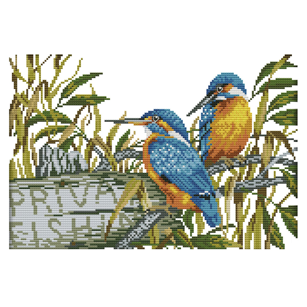 Kingfisher 11CT Stamped Cross Stitch Kit 46x35cm(canvas)