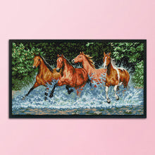 Load image into Gallery viewer, Horse 11CT Stamped Cross Stitch Kit 77x46cm(canvas)
