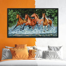 Load image into Gallery viewer, Horse 11CT Stamped Cross Stitch Kit 77x46cm(canvas)
