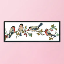 Load image into Gallery viewer, Bullfinch 11CT Stamped Cross Stitch Kit 68x25cm(canvas)
