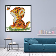 Load image into Gallery viewer, Small Tiger 11CT Stamped Cross Stitch Kit 23x24cm(canvas)
