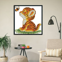 Load image into Gallery viewer, Small Tiger 11CT Stamped Cross Stitch Kit 23x24cm(canvas)
