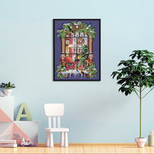 Load image into Gallery viewer, Christmas Window 11CT Stamped Cross Stitch Kit 45x55cm(canvas)
