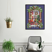 Load image into Gallery viewer, Christmas Window 11CT Stamped Cross Stitch Kit 45x55cm(canvas)
