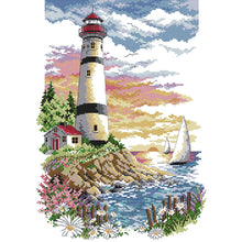 Load image into Gallery viewer, Lighthouse 11CT Stamped Cross Stitch Kit 38x51cm(canvas)
