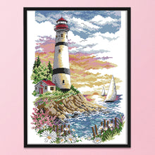 Load image into Gallery viewer, Lighthouse 11CT Stamped Cross Stitch Kit 38x51cm(canvas)
