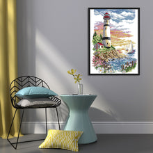 Load image into Gallery viewer, Lighthouse 11CT Stamped Cross Stitch Kit 38x51cm(canvas)
