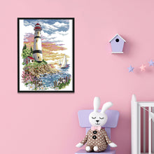 Load image into Gallery viewer, Lighthouse 11CT Stamped Cross Stitch Kit 38x51cm(canvas)
