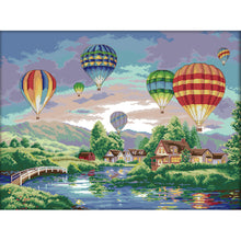 Load image into Gallery viewer, Air Balloon 11CT Stamped Cross Stitch Kit 77x60cm(canvas)
