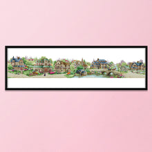 Load image into Gallery viewer, Town 11CT Stamped Cross Stitch Kit 222x45cm(canvas)
