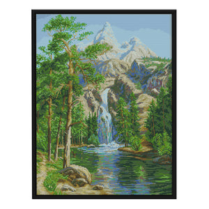 Landscape 11CT Stamped Cross Stitch Kit 53x66cm(canvas)