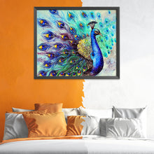 Load image into Gallery viewer, Peacock 11CT Stamped Cross Stitch Kit 60x50cm(canvas)
