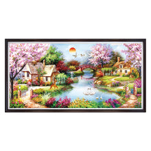 Load image into Gallery viewer, Garden Cottage 11CT Stamped Cross Stitch Kit 153x80cm(canvas)
