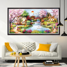 Load image into Gallery viewer, Garden Cottage 11CT Stamped Cross Stitch Kit 153x80cm(canvas)
