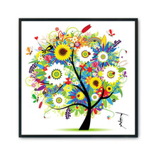 Load image into Gallery viewer, Season Money Tree (Summer) 11CT Stamped Cross Stitch Kit 46x46cm(canvas)
