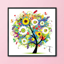 Load image into Gallery viewer, Season Money Tree (Summer) 11CT Stamped Cross Stitch Kit 46x46cm(canvas)
