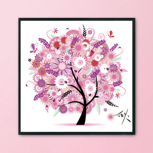 Season Money Tree (Autumn) 11CT Stamped Cross Stitch Kit 46x46cm(canvas)