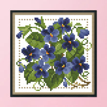 Load image into Gallery viewer, Flower 11CT Stamped Cross Stitch Kit 21x21cm(canvas)
