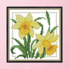 Load image into Gallery viewer, Flower 11CT Stamped Cross Stitch Kit 21x21cm(canvas)
