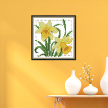 Load image into Gallery viewer, Flower 11CT Stamped Cross Stitch Kit 21x21cm(canvas)
