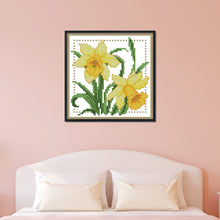 Load image into Gallery viewer, Flower 11CT Stamped Cross Stitch Kit 21x21cm(canvas)
