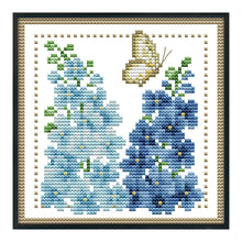Load image into Gallery viewer, Flower 11CT Stamped Cross Stitch Kit 21x21cm(canvas)
