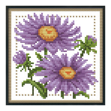 Load image into Gallery viewer, Flower 11CT Stamped Cross Stitch Kit 21x21cm(canvas)
