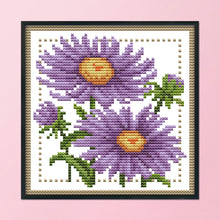 Load image into Gallery viewer, Flower 11CT Stamped Cross Stitch Kit 21x21cm(canvas)
