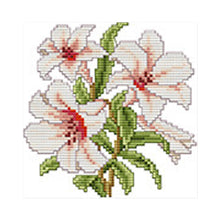 Load image into Gallery viewer, Flower 11CT Stamped Cross Stitch Kit 21x21cm(canvas)
