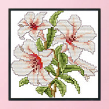 Load image into Gallery viewer, Flower 11CT Stamped Cross Stitch Kit 21x21cm(canvas)
