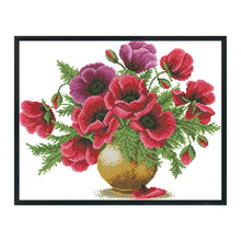 Load image into Gallery viewer, Flower 11CT Stamped Cross Stitch Kit 52x42cm(canvas)
