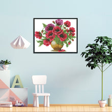 Load image into Gallery viewer, Flower 11CT Stamped Cross Stitch Kit 52x42cm(canvas)
