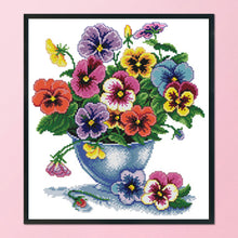 Load image into Gallery viewer, Flower 11CT Stamped Cross Stitch Kit 40x44cm(canvas)
