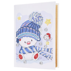 Rhinestones Craft DIY Special Shaped Snowman Diamond Painting Photo Album