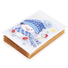 Load image into Gallery viewer, Rhinestones Craft DIY Special Shaped Snowman Diamond Painting Photo Album
