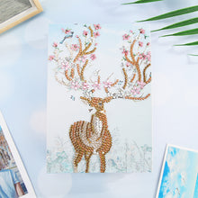 Load image into Gallery viewer, Special Shaped Mosaic Craft DIY Forest Elk Diamond Painting Photo Album Kit

