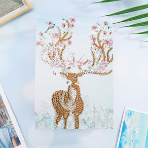 Special Shaped Mosaic Craft DIY Forest Elk Diamond Painting Photo Album Kit