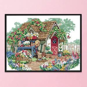 Scenery 11CT Stamped Cross Stitch Kit 56x42cm(canvas)