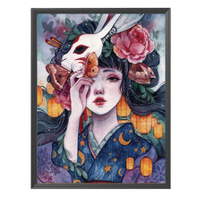 Load image into Gallery viewer, Illustration Girl 11CT Stamped Cross Stitch Kit 50x41cm(canvas)
