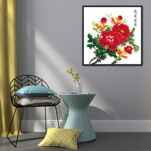 Load image into Gallery viewer, Peony 11CT Stamped Cross Stitch Kit 60x60cm(canvas)
