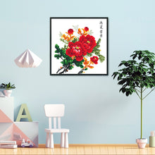 Load image into Gallery viewer, Peony 11CT Stamped Cross Stitch Kit 60x60cm(canvas)
