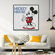 Load image into Gallery viewer, Mickey Mouse 11CT Stamped Cross Stitch Kit 30x30cm(canvas)
