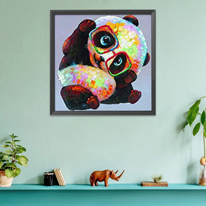 Panda 11CT Stamped Cross Stitch Kit 40x40cm(canvas)